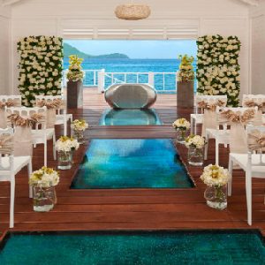 Beach Weddings Abroad St Lucia Weddings Overwater Chapel