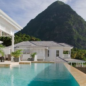 Beach Weddings Abroad St Lucia Weddings Villa Pool And Piton View
