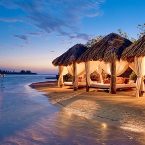 Beach Weddings Abroad Cabanas At Night Sandals Royal Caribbean