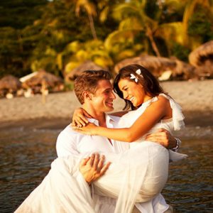 Beach Weddings Abroad St Lucia Weddings Romantic Couple