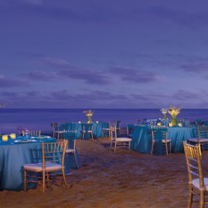 Beach Weddings Abroad Dominican Republic Weddings Beach Wedding Dining Setup At Night