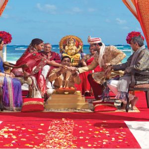 Beach Weddings Abroad Dominican Republic Weddings Hindu Wedding Bride Groom Beach Ceremony