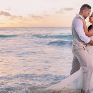 Beach Weddings Abroad Mexico Weddings Wedding Couple On Beach