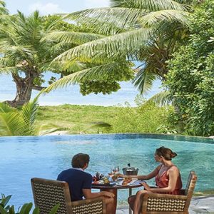 Beach Weddings Abroad Seychelles Weddings Pool Lunch