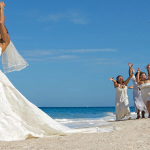 Beach Weddings Abroad Mexico Weddings Bride And Bridesmaid