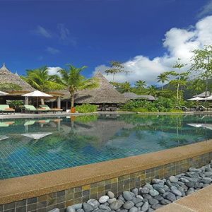 Beach Weddings Abroad Seychelles Weddings Helios Restaurant And Bar Pool View