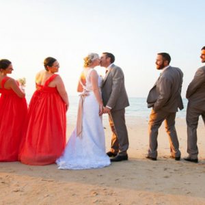 Beach Weddings Abroad Thailand Weddings Wedding Couple On Beach3