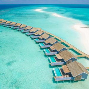 Kuramathi Maldives Maldives Weddings Abroad Aerial View Of Overwater Villas