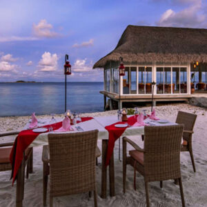 Dining OBLU By Atmosphere Helengeli Maldives Beach Weddings Abroad