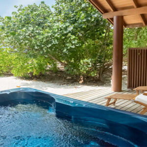 Deluxe Jacuzzi Beach Villas2 Reethi Faru Resort Maldives Beach Weddings Abroad
