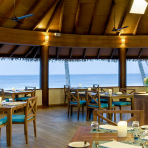 Vakaru (Main Restaurant) Reethi Faru Resort Maldives Beach Weddings Abroad
