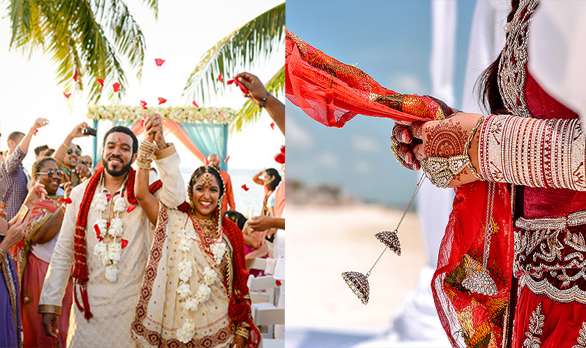 Wedding Ceremony1 Indian Beach Wedding Indian Wedding Packages In Mexico
